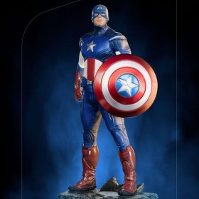 Captain America Battle of NY The Infinity Saga BDS Art 1/10 Scale Statue by Iron Studios